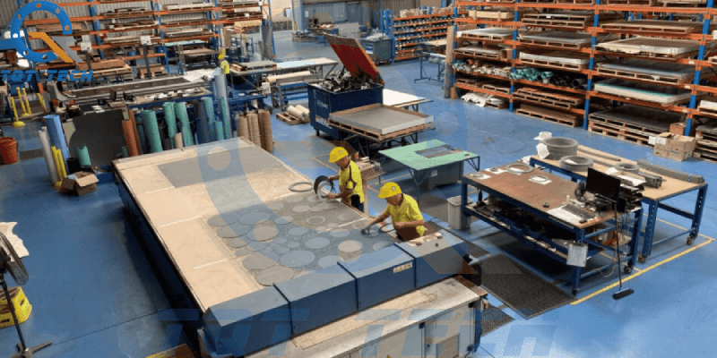 sản xuất, gia công gioăng mặt bích