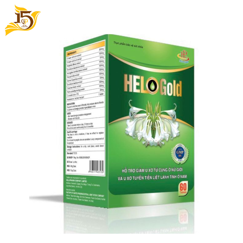 viên uống helogold giúp hạn chế sự phát triển của u xơ