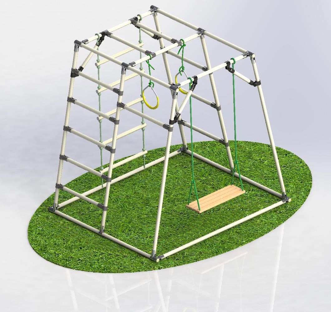 Ảnh bộ vận động xà đu đa năng mầm non dành cho trẻ em