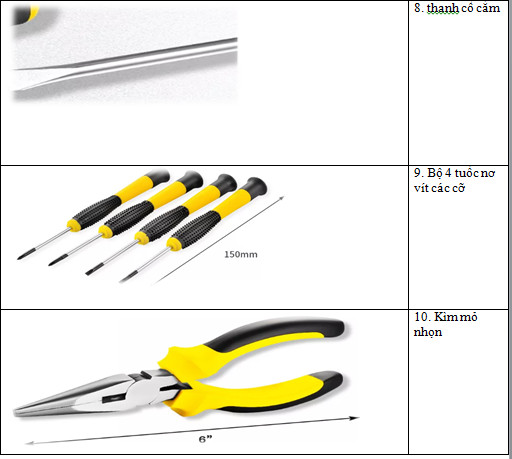 bộ dụng cụ bảo trì nhà liên hoàn