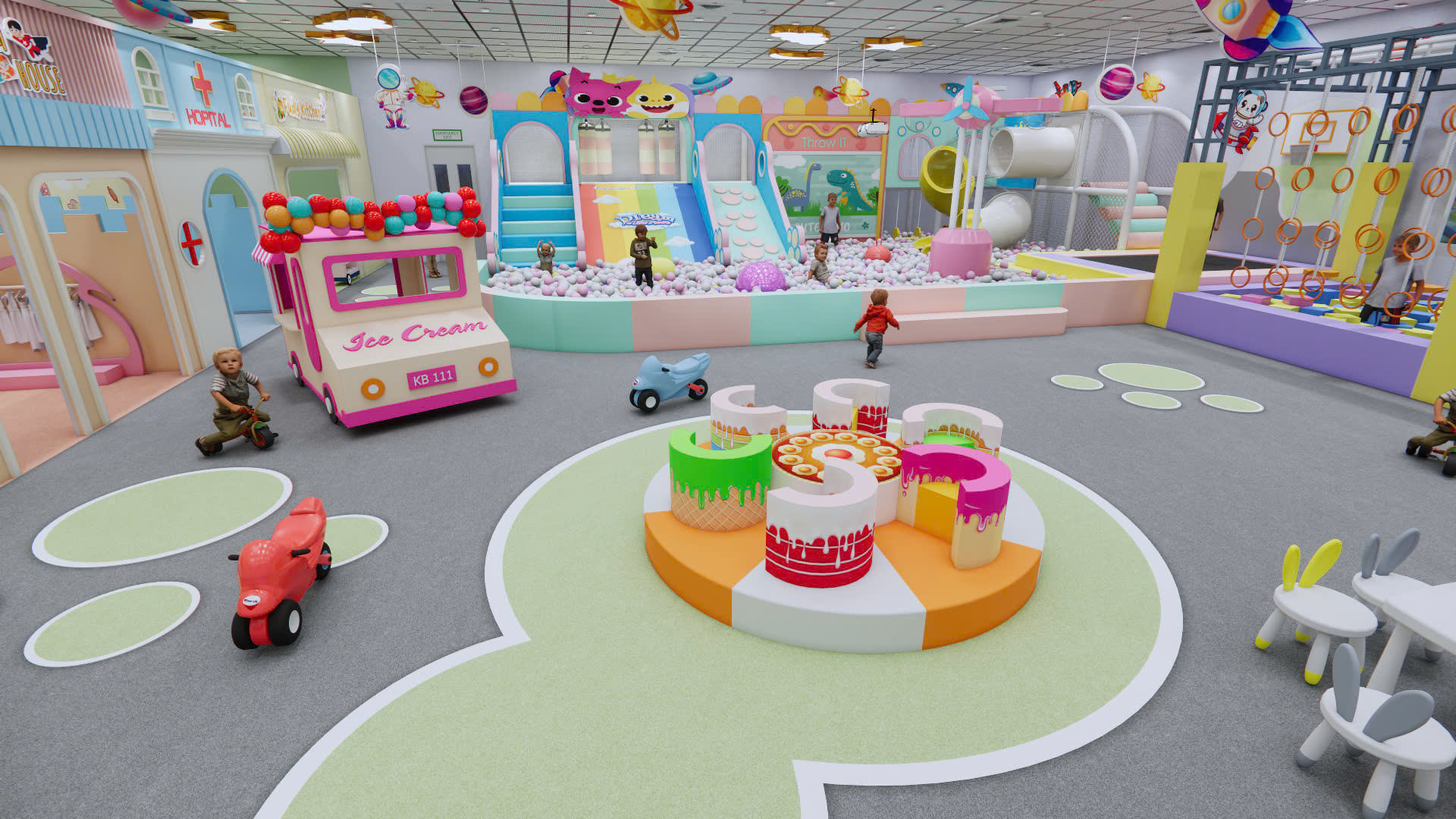 Đu quay mâm xoay - Đồ Chơi Kinh Bắc