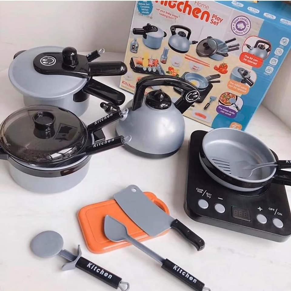 Bộ nấu ăn nhựa đen