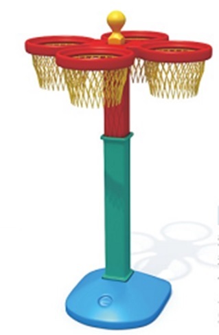 Cột ném bóng rổ 4 rổ