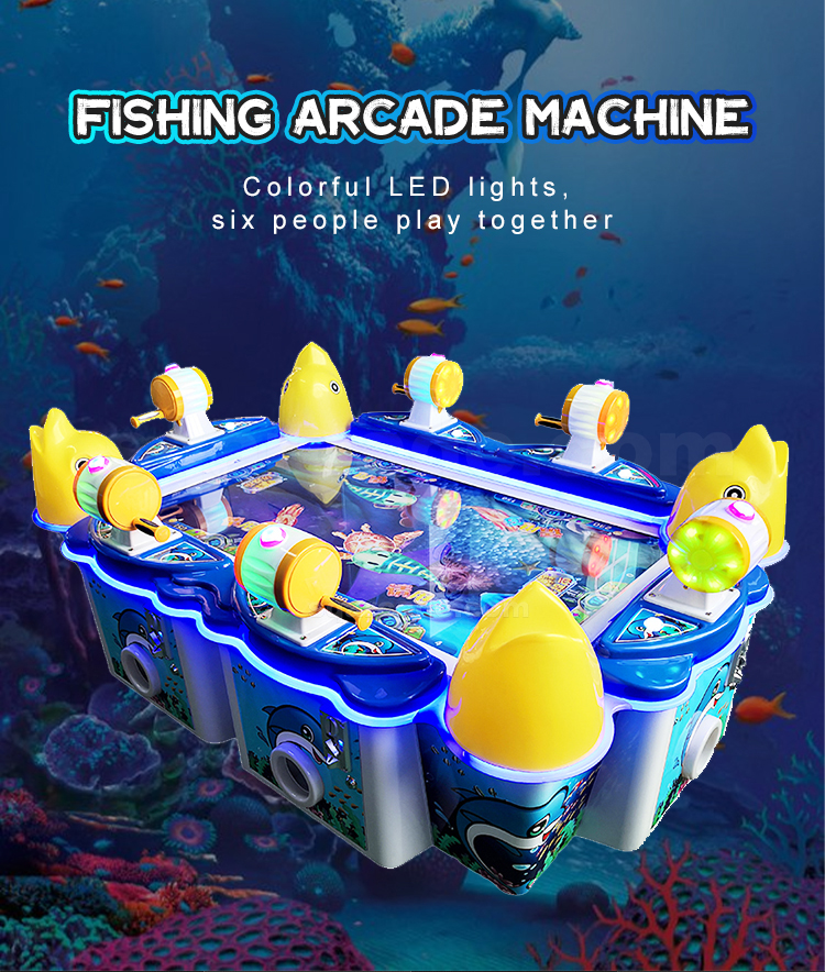 máy câu cá 6 tay chơi