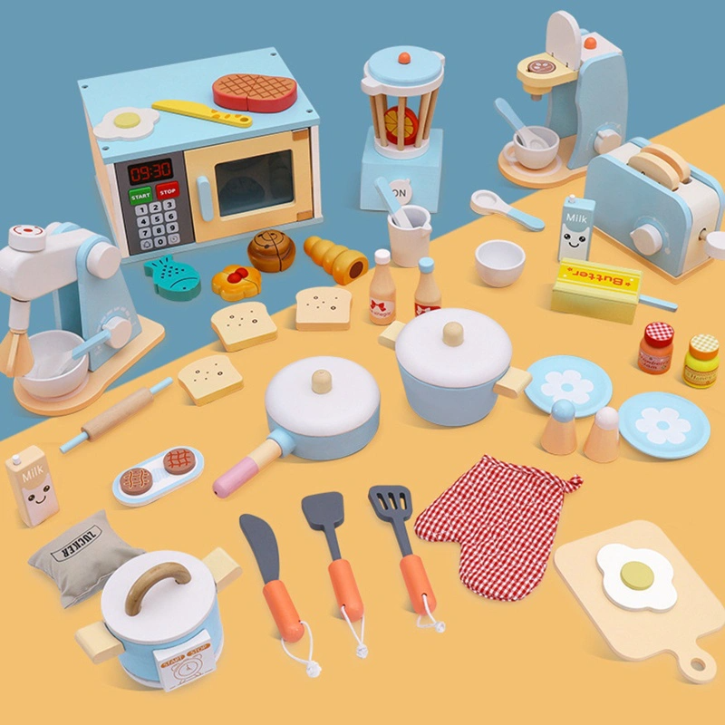 Bộ nấu ăn nhà bếp bằng gỗ