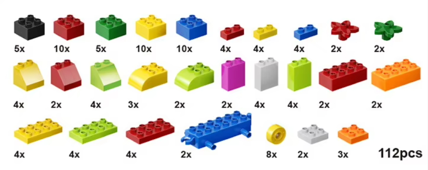 Đồ chơi LEGO sáng tạo 112pcs DCLGKB03 Dochoikinhbac Giải trí hấp dẫn cho trẻ em