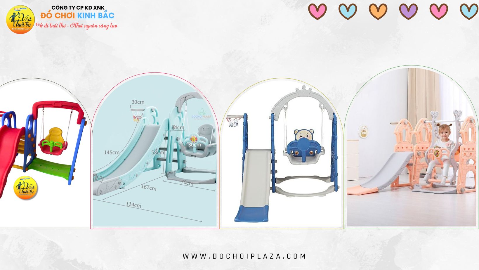 cầu trượt xích đu nhựa