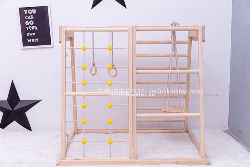 Bộ vận động gỗ đa năng gỗ