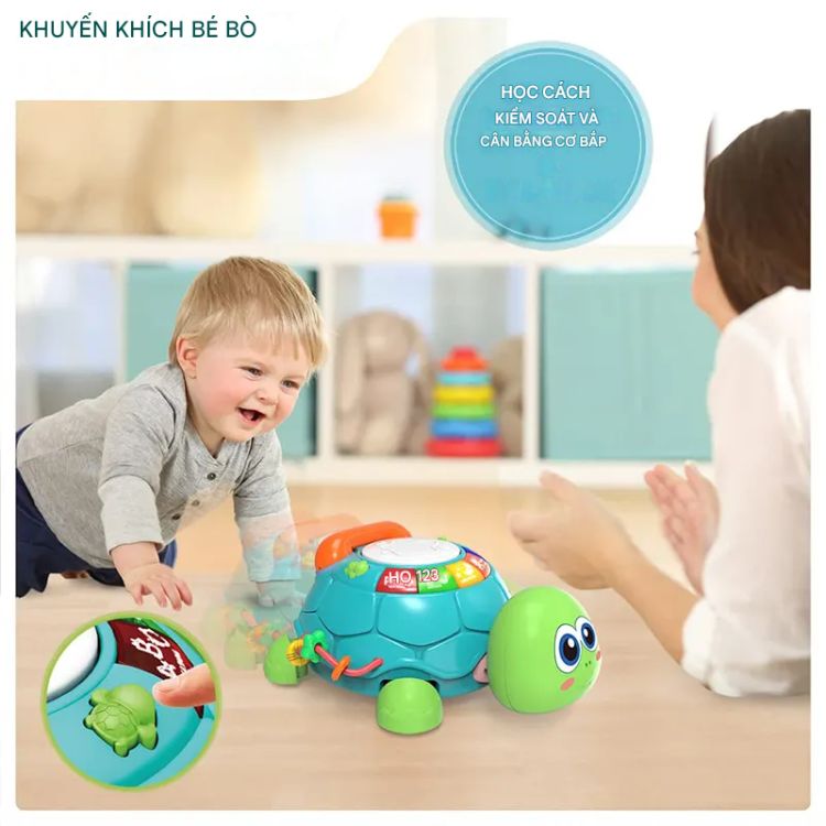Đồ Chơi Hình Rùa Âm Nhạc Cho Bé 6 – 18 Tháng DCANKB08 – Vừa chơi, vừa học, vừa khám phá