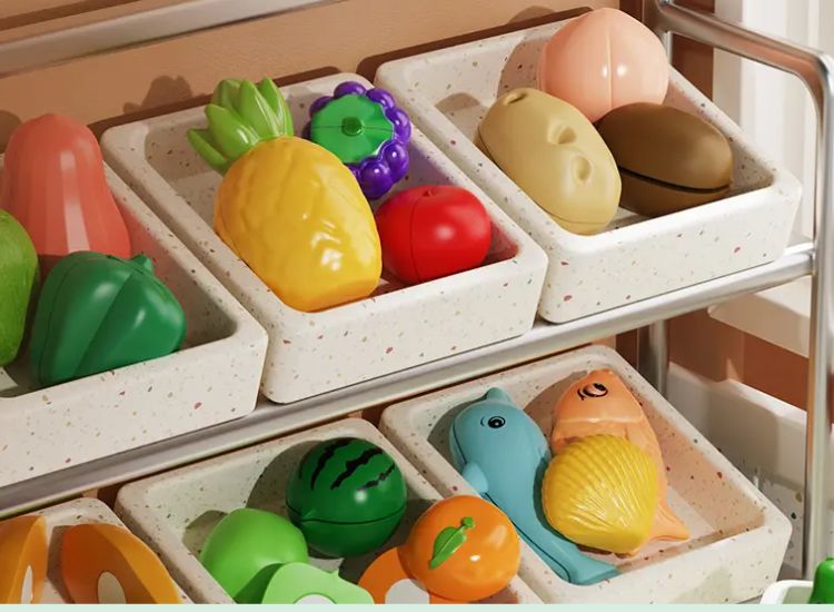 Bộ Đồ Chơi Hoa Quả Market 35 Chi Tiết DCHQKB18 - Giúp Bé Học Hỏi Qua Trò Chơi Nhập Vai
