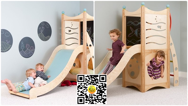 Cầu trượt gỗ liên hoàn Size :215x96x170 Cm bằng gỗ cho bé cao cấp tiêu chuẩn châu âu Dream Home
