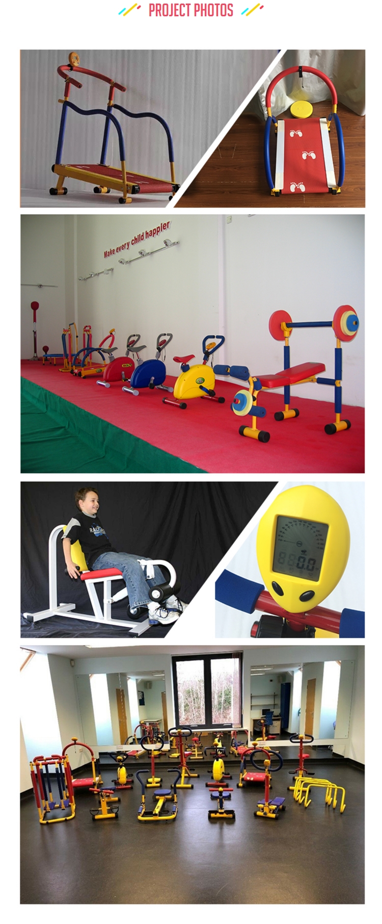 Máy tập gym chạy bộ cho trẻ em Size 80x65x78 Cm Kids Gym Sport Hàng nhập khẩu nguyên bộ Chất lượng cao