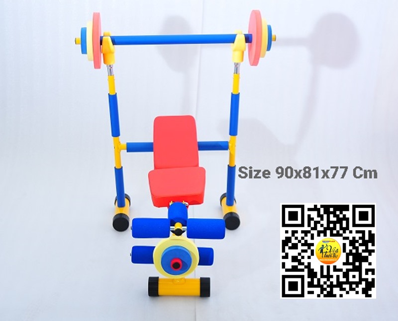 Máy tập gym đẩy tạ đa năng cho bé Size 90*81*77 Cm Kids Gym Sport Hàng nhập khẩu nguyên bộ Chất lượng cao