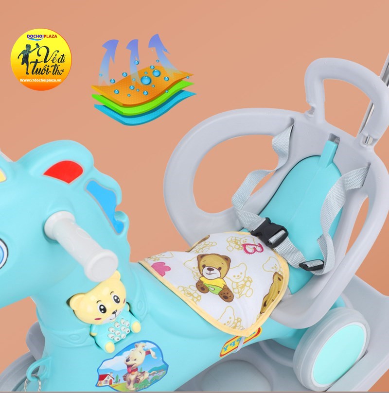 Bập bênh đơn,xe chòi chân,xe đẩy cho bé Hot 2022 KBBDN06 - Size 80x36x76x56 Cm