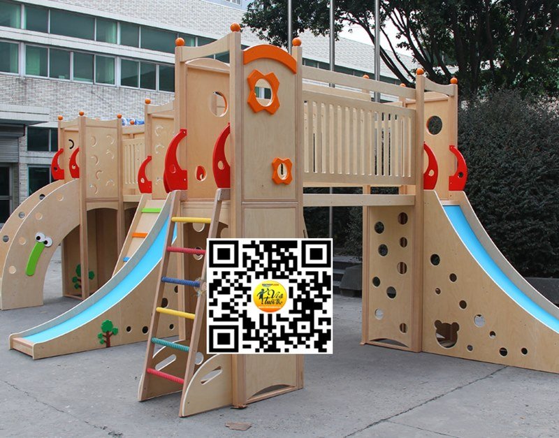 Bộ cầu trượt liên hoàn Size 800*400*270 Cm bằng gỗ Chất lượng cao cho bé Pro Kid 2022