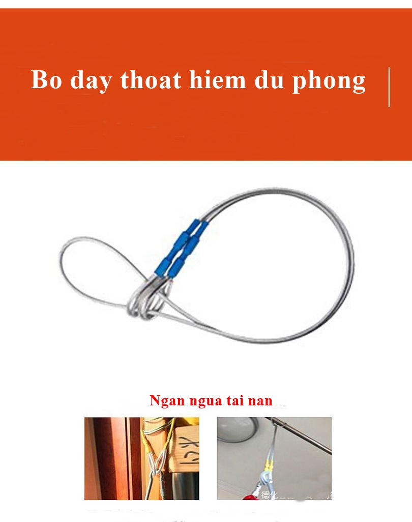 Bộ dây thoát hiểm hỏa hoạn nhà cao tầng mã 1 _ 04