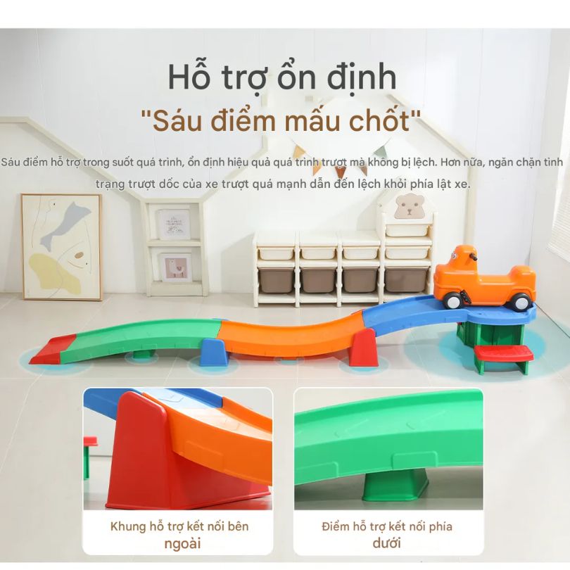 Bộ Xe Trượt Dốc Chòi Chân Cho Bé – Đồ Chơi Vận Động Hot Nhất 2025