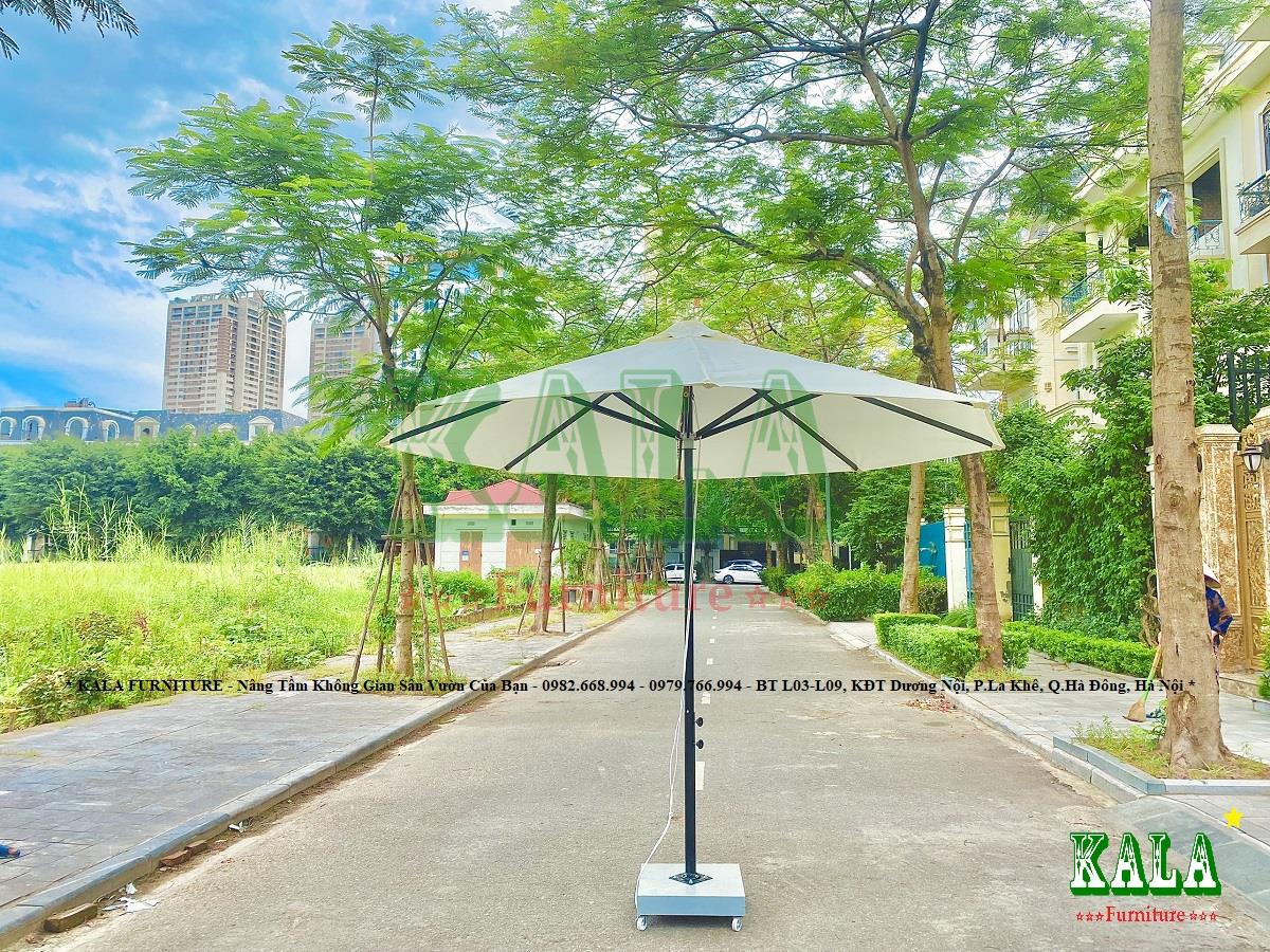 Ô sắt chính tâm tròn 3m màu trắng