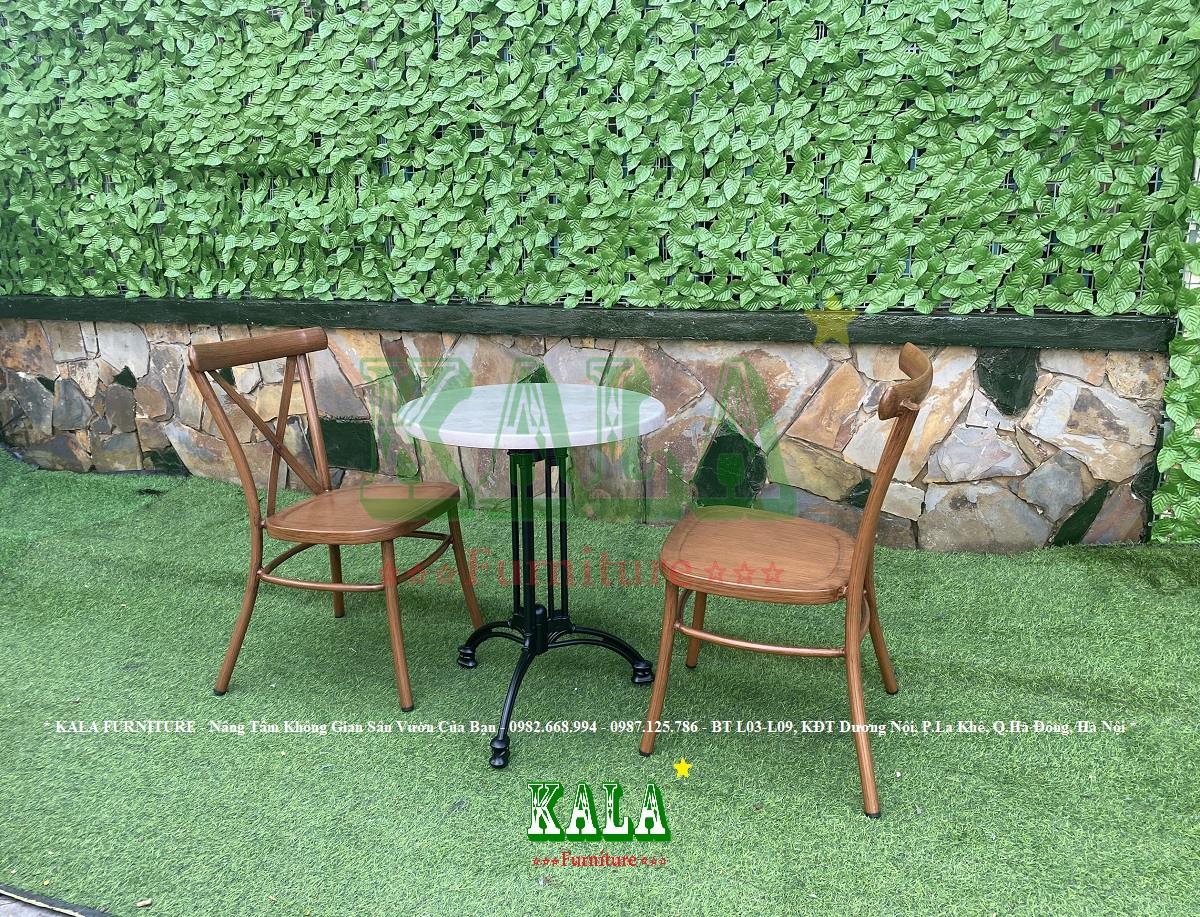 Bàn ghế cafe Tree-All3N tròn 60cm