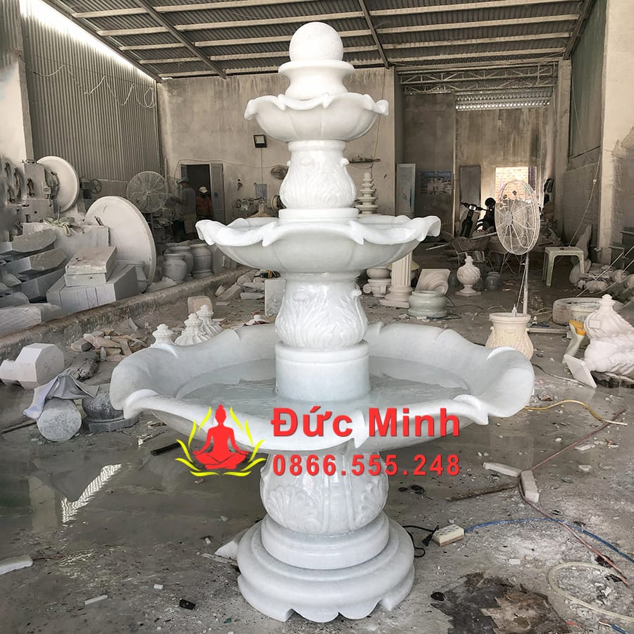 Mẫu Đài Phun Nước Đá Cẩm Thạch Nguyên Khối