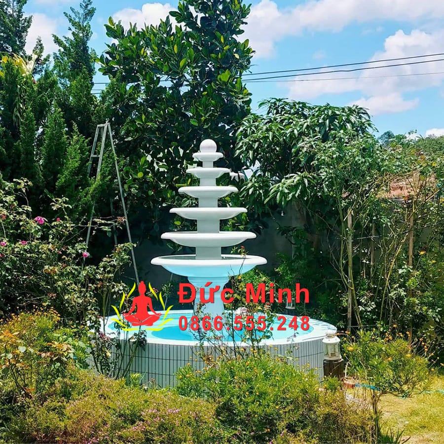 Lắp Đặt Đài Phun Nước Đá Luân Hồi Để Sân Vườn Đẹp