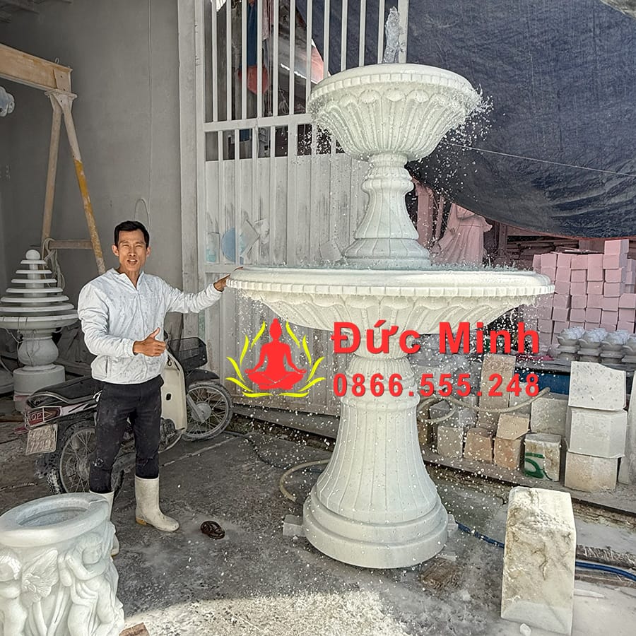 Đài Phun Nước Đá Nghệ Thuật Đẹp Tại Cần Thơ