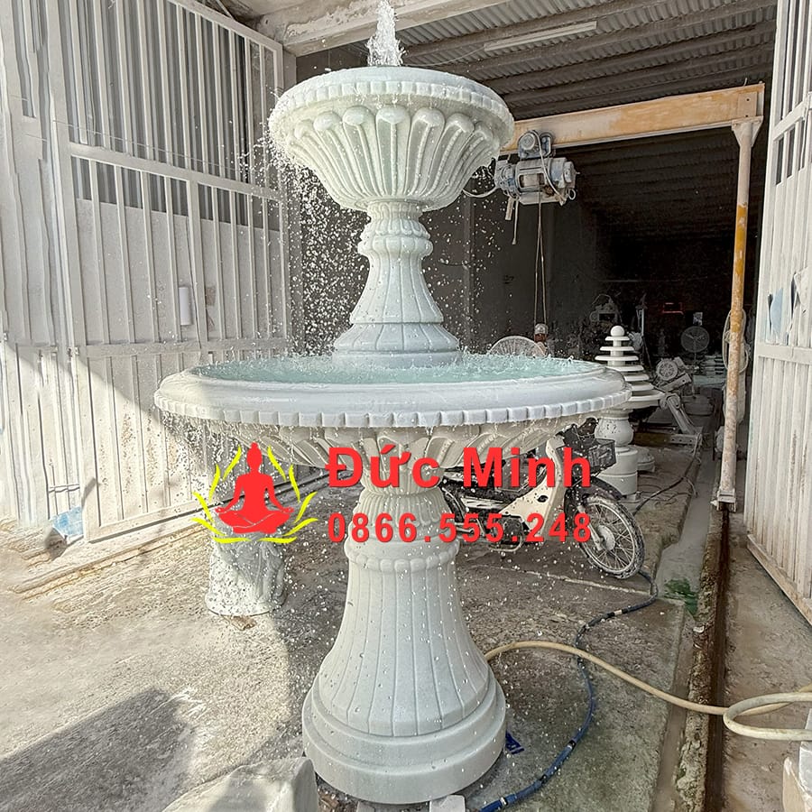 Đài Phun Nước Đá Cẩm Thạch Đẹp Tại Cần Thơ