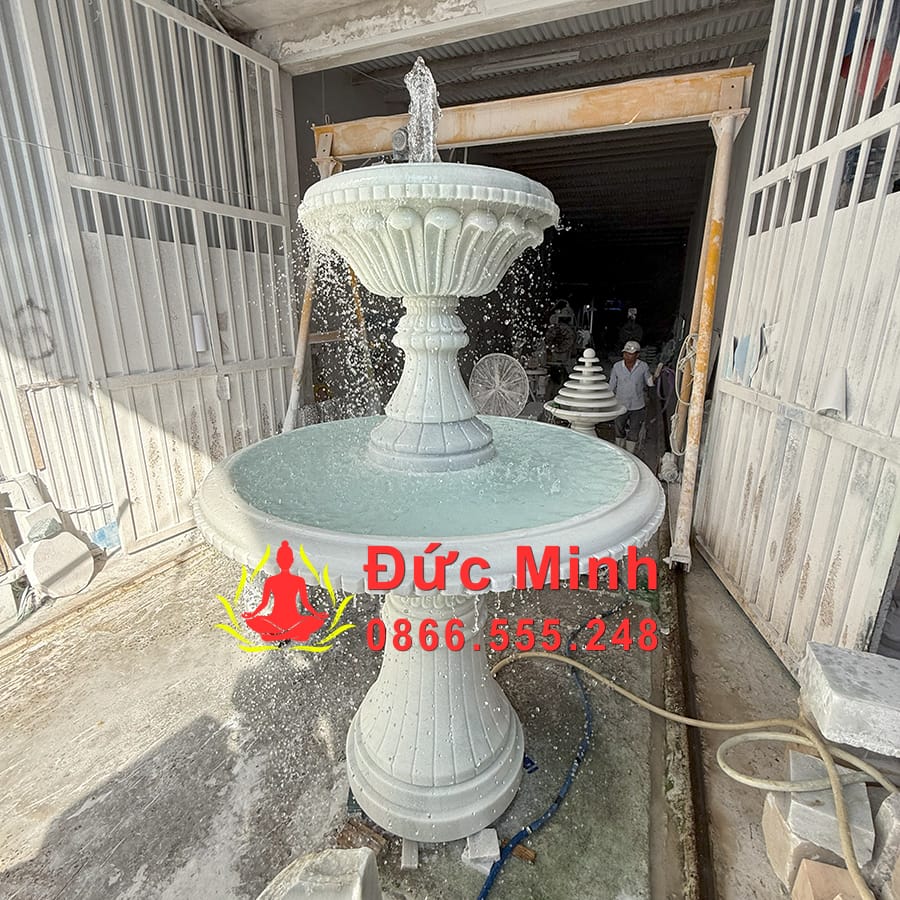 Đài Phun Nước Đá Phong thủy Đẹp Tại Cần Thơ