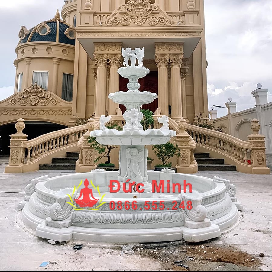 Đài Phun Nước Đá Sân Vườn Đẹp Tại Lâm Đồng