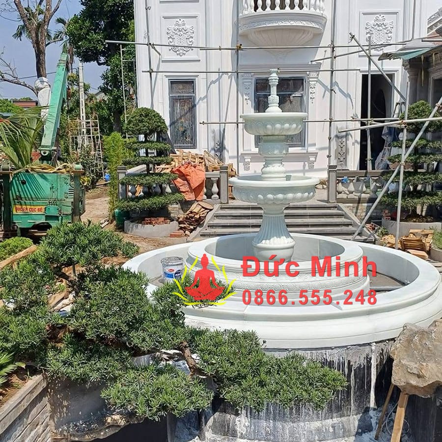 Đài Phun Nước Đá Sân Vườn Đẹp Tại Ninh Bình