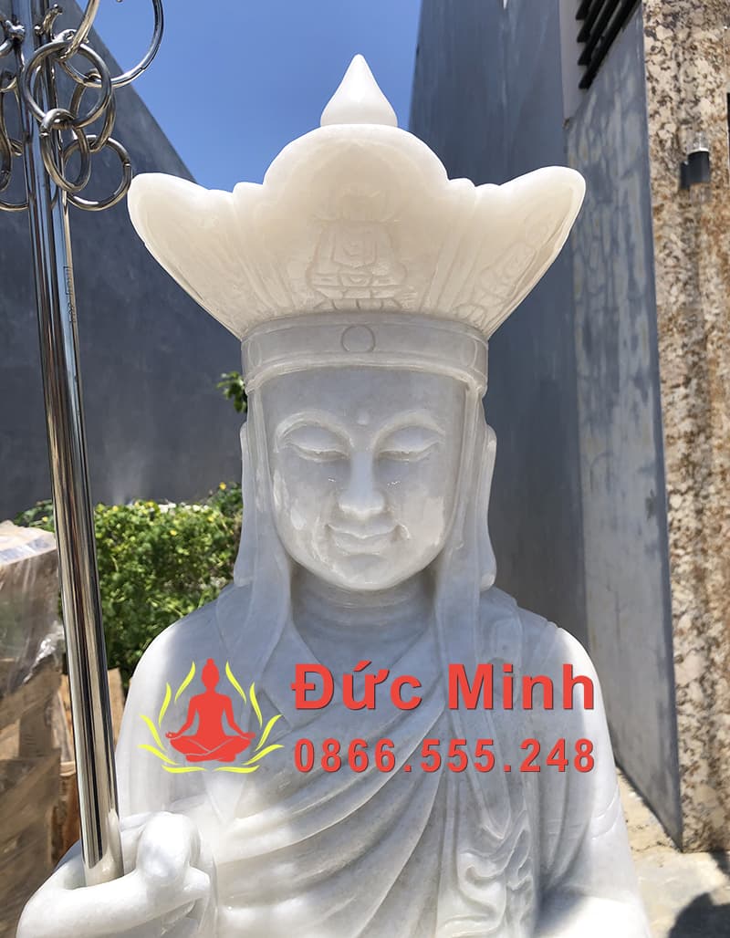 Tượng Địa Tạng Đá Trắng Non Nước Đẹp