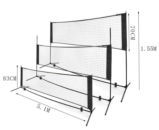 Chiều cao lưới Pickleball đạt tiêu chuẩn thi đấu