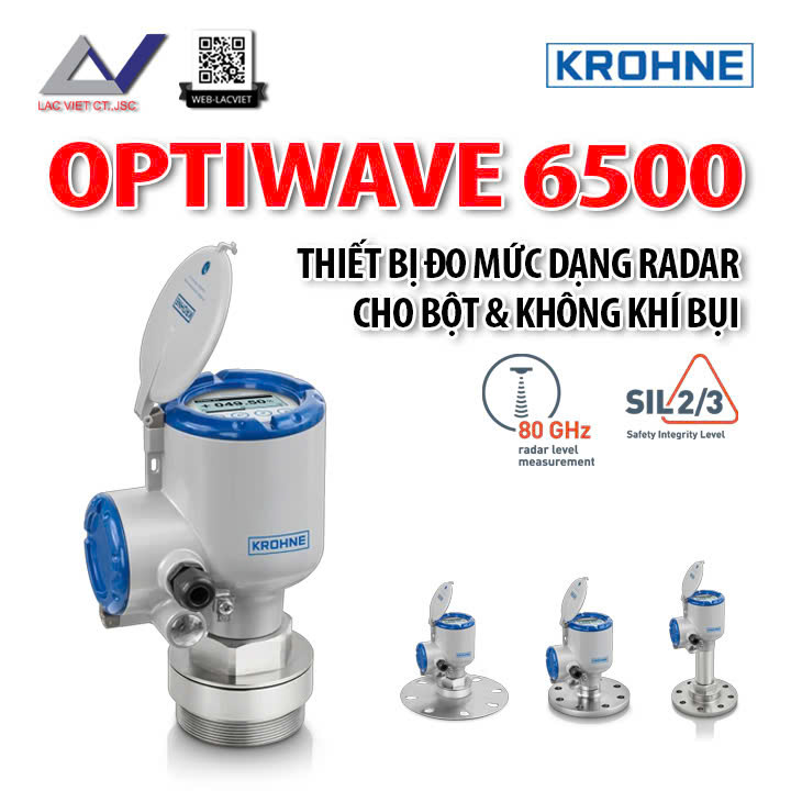 OPTIWAVE 6500 thiết bị đo mức dạng radar cho bột và không khí bụi