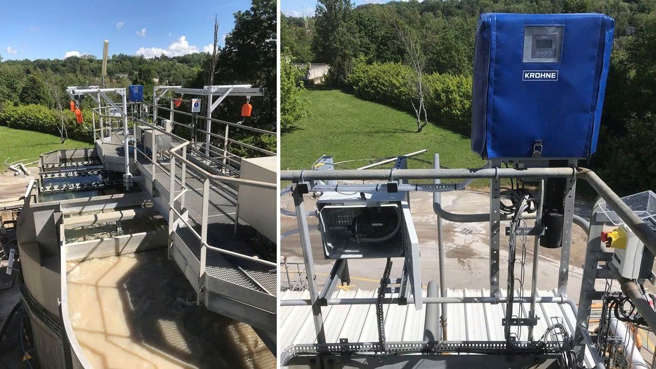 Ứng dụng hệ thống đo mức bùn OPTISYS SLM 2100