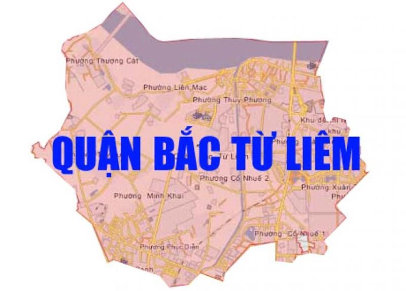 Bản đồ quận Bắc Từ Liêm