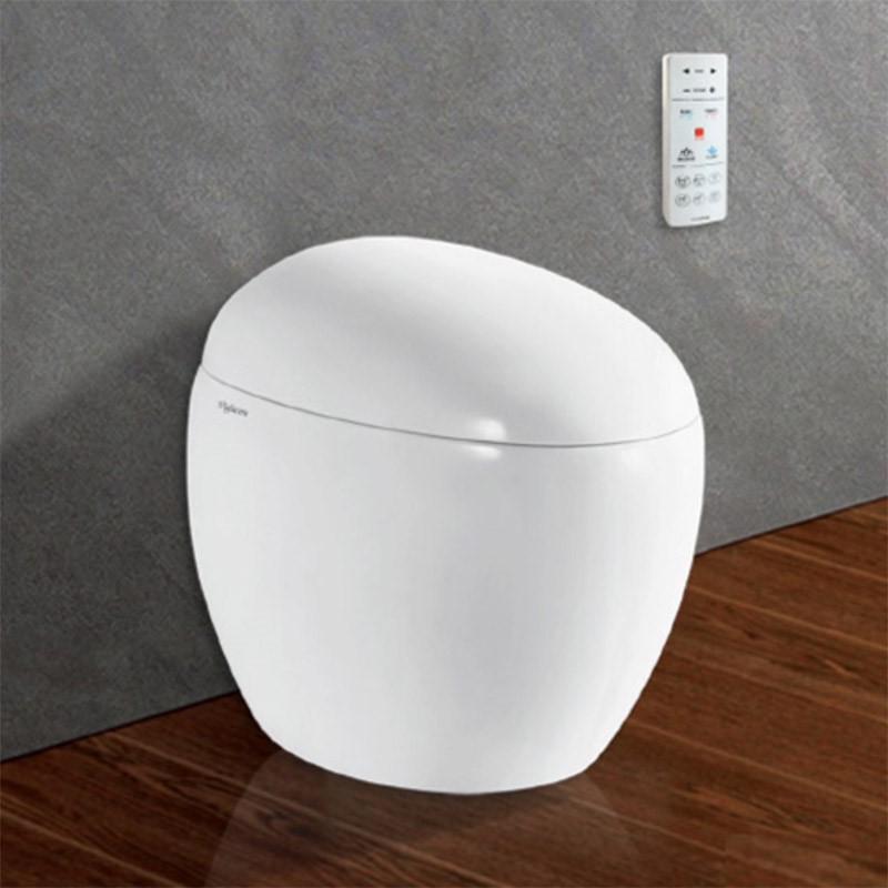 Bồn cầu hình quả trứng với thiết kế thông minh, đẹp mắt