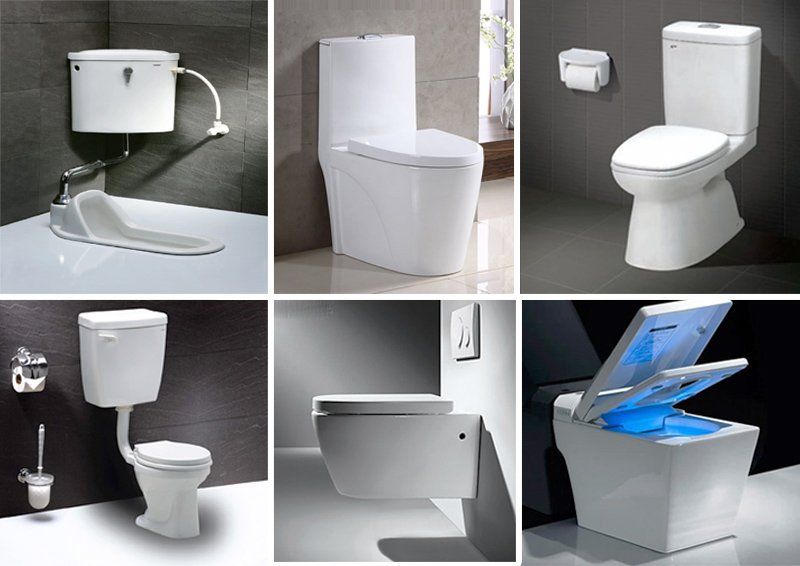 Các thiết bị bồn cầu vệ sinh đa dạng