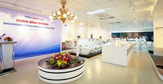 Cửa hàng thiết bị vệ sinh Hà Nội toto Alphanam