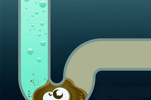 Đường ống dẫn chất thải bị tắc nghẽn