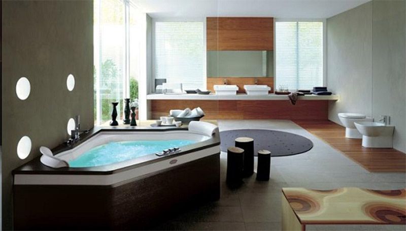 Kích thước bồn tắm cho diện tích không gian rộng