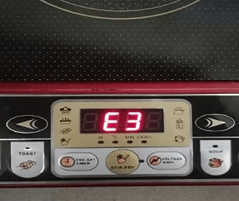 Lỗi E3 ở thiết bị bếp từ