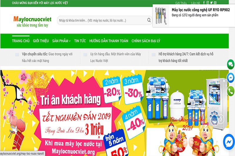 Cửa hàng máy lọc nước Hoàng Lâm