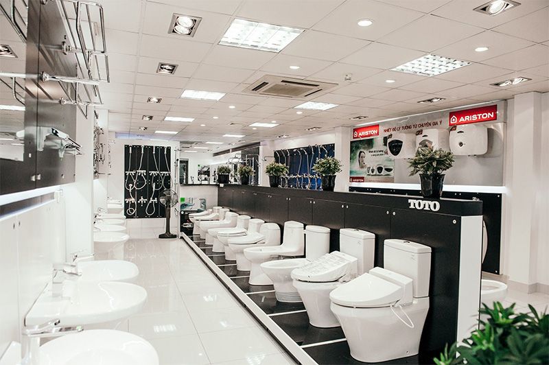 Showroom với đa dạng mẫu mã, chủng loại, mang tới cho khách hàng nhiều sự lựa chọn