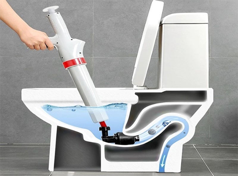 Súng bắn hơi thông bồn cầu