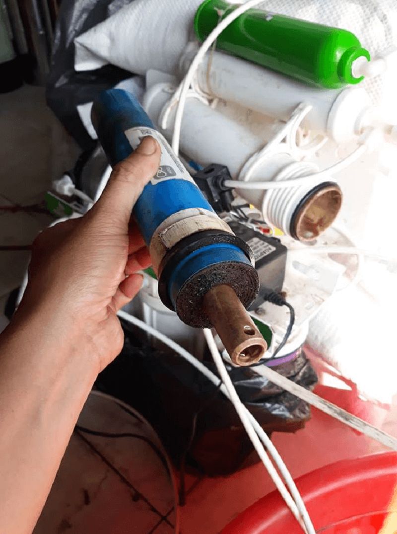 Tình trạng lõi máy lọc nước bị hỏng