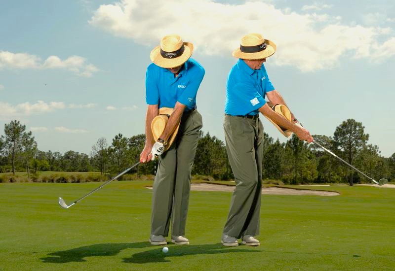 Thiết lập chuỗi đập (swing) cú chipping,