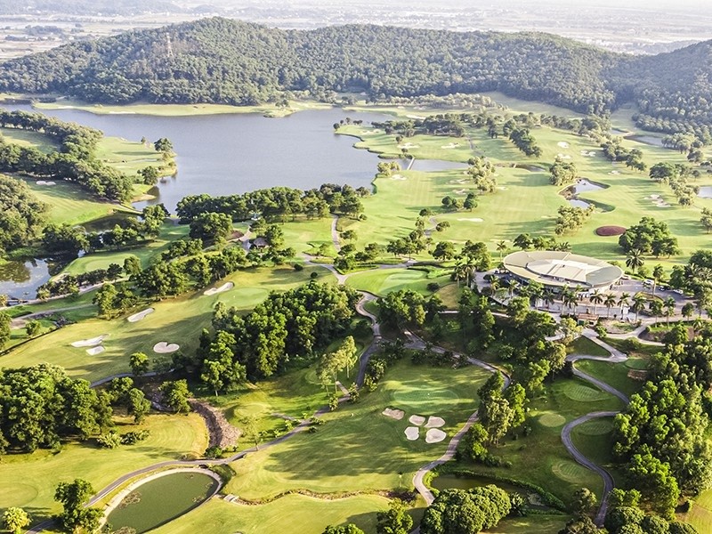 Thiết kế nổi bật sân golf Chí Linh