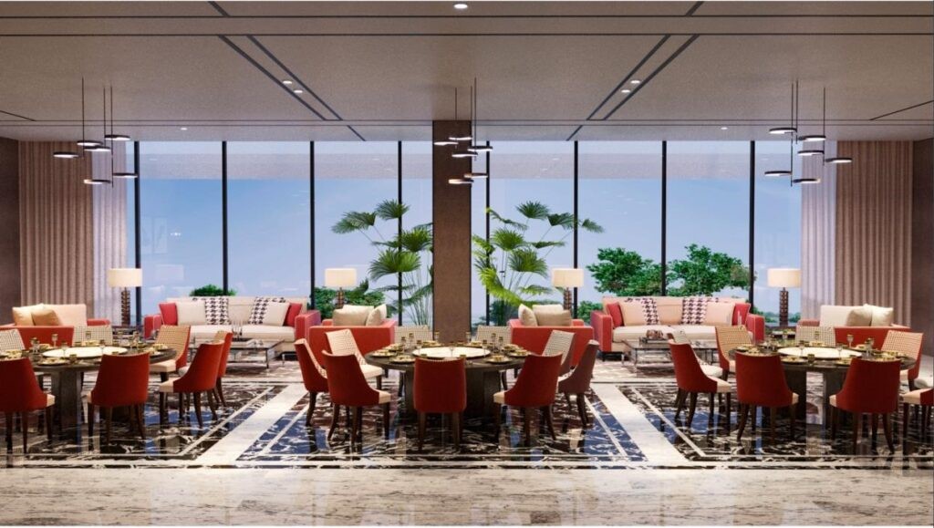 Khu vực nhà hàng sang trọng, hiện đại