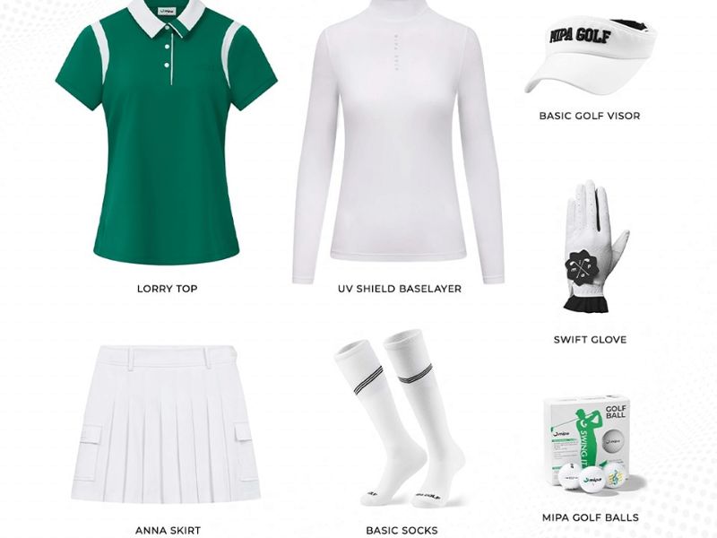 Trang phục và phụ kiện golf