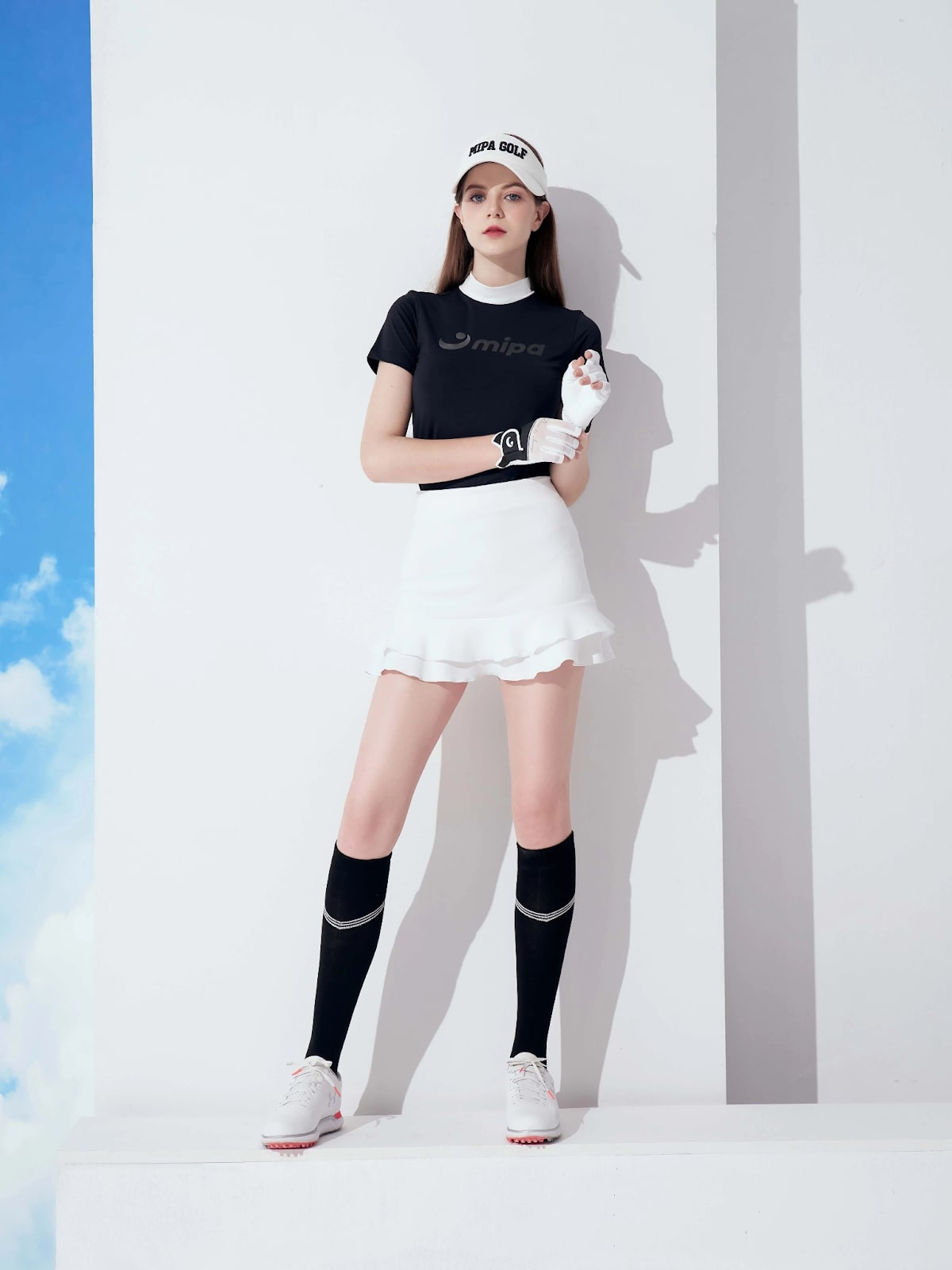 Chân váy golf xòe cách điệu